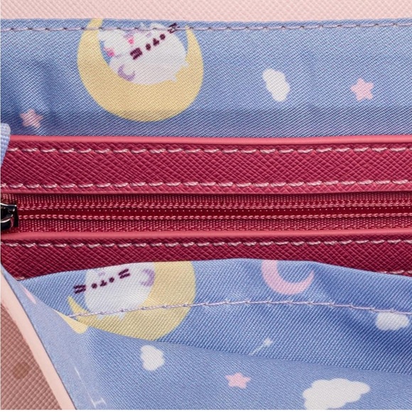 NWT Loungefly Pusheen Unicorn Ombré Chain Strap Crossbody Bag - Picture 7 of 11